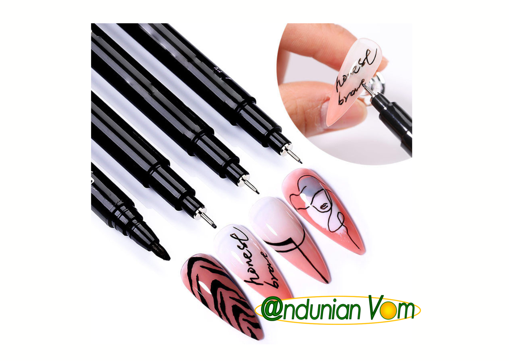 Pinceau Nail Art Ultra-Fin – Précision et Séchage Rapide