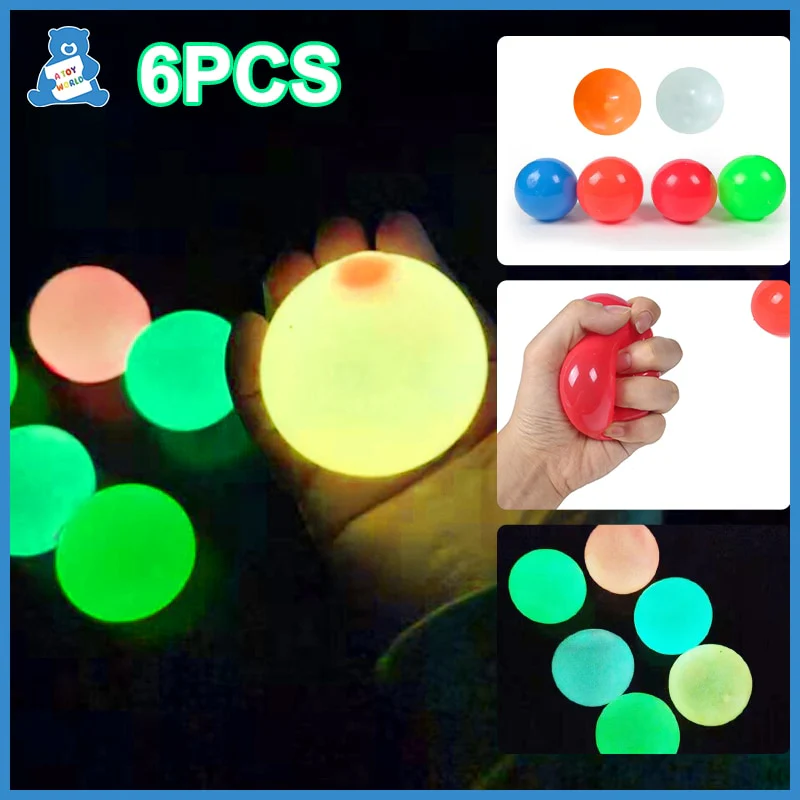 BALLE LUMINEUSE ANTI STRESS  SQUISHY GLOBBLES 65™