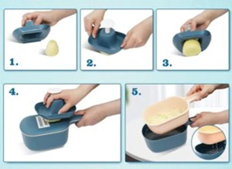 MANDOLINE COUPE-LEGUMES MULTIFONCTIONNELLE™